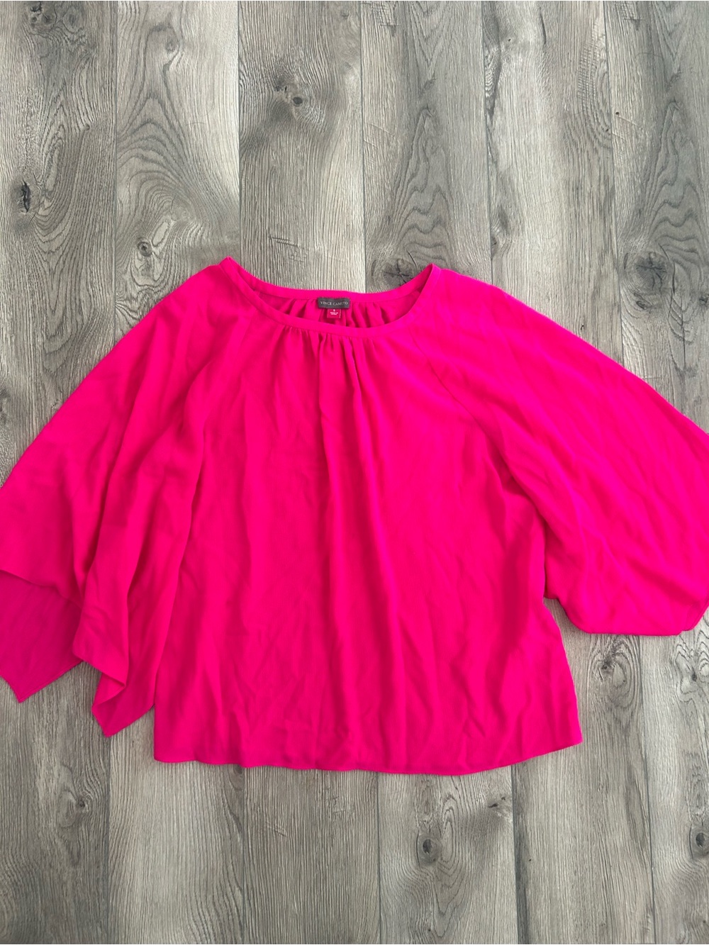 Vince Camuto Bright Fuchsia Flow Blouse